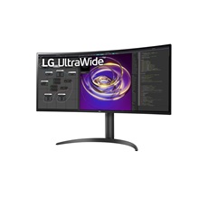 LG Ívelt IPS monitor 34" 34WP85C, 3440x1440, 21:9, 300cd/m2, 5ms, 2xHDMI/DisplayPort/USB-C/2xUSB, hangszóró