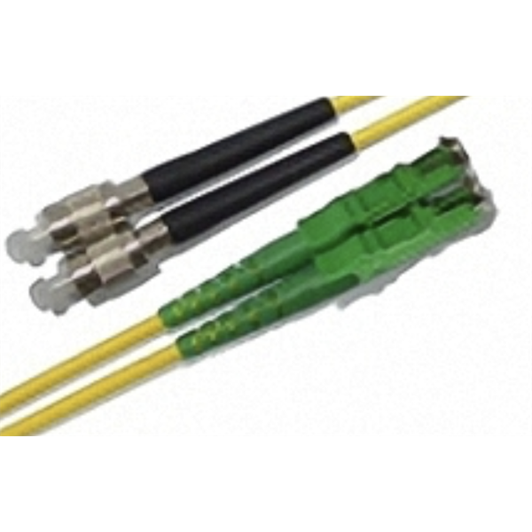 LINKEASY E2000/APC-FC/UPC SM duplex patch kábel, OS2 G657.A1 fiber, LSOH 10m