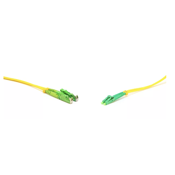 LINKEASY E2000/APC-LC/APC SM duplex patch kábel, OS2 G657.A1 fiber, LSOH 20m