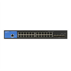 LINKSYS Switch LGS328C, 24x1000Mbps 4x 10G SFP+ (24-Port Business managed Gigabit Switch + 2 SFP+ port)