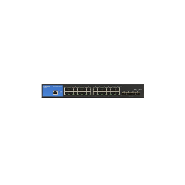 LINKSYS Switch LGS328C, 24x1000Mbps 4x 10G SFP+ (24-Port Business managed Gigabit Switch + 2 SFP+ port)