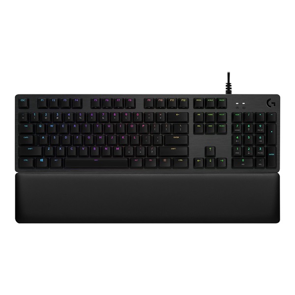 LOGITECH Billentyűzet - G513 Lightsync RGB Mechanikus Gaming Vezetékes (Tactile) GX Brown Carbon, US