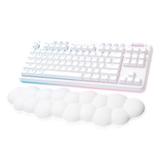 LOGITECH Billentyűzet - G713 Aurora RGB Gaming Vezeték Nélküli (Linear) UK, Fehér + Kéztámasz