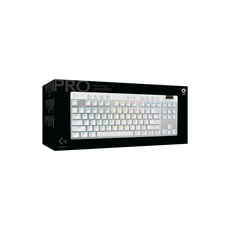 LOGITECH Billentyűzet - G Pro Lightspeed RGB Mechanikus Gaming Vezetékes TKL (Tactile) UK, Fehér