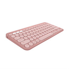LOGITECH Billentyűzet - Pebble Keys 2 K380s Vezeték Nélküli & Bluetooth Rózsaszín, US