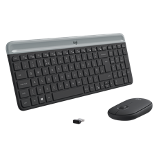 LOGITECH Billentyűzet + egér - MK470 Slim Vezeték Nélküli Combo, US