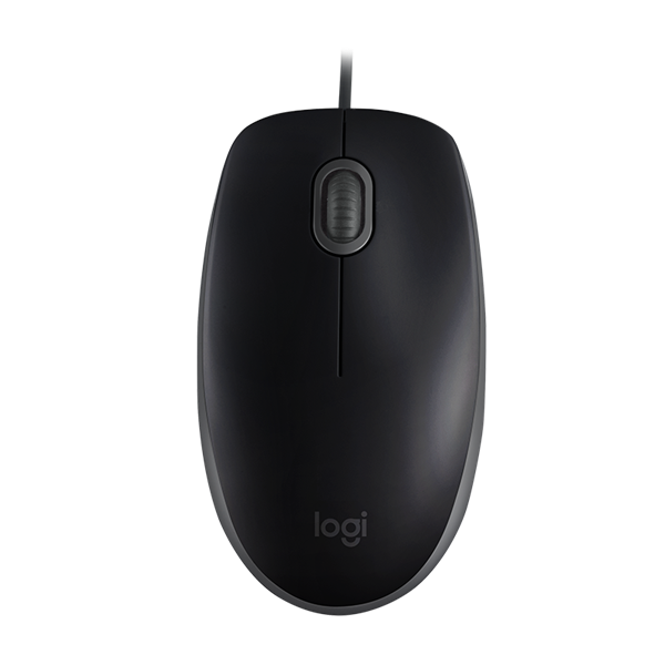 LOGITECH Egér - B110 Vezetékes Optikai Silent, Fekete