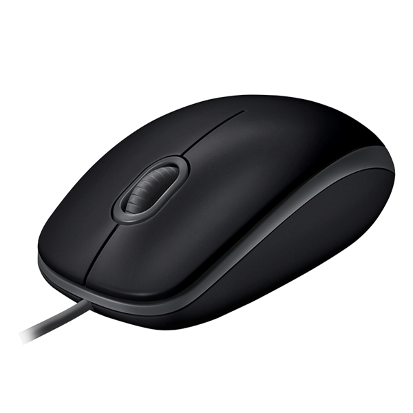 LOGITECH Egér - B110 Vezetékes Optikai Silent, Fekete