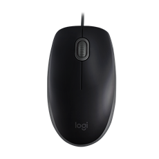 LOGITECH Egér - B110 Vezetékes Optikai Silent, Fekete