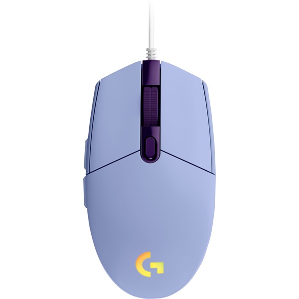 LOGITECH Egér - G102 Lightsync Vezetékes Gaming, Lila