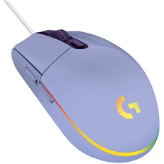 LOGITECH Egér - G203 Lightsync RGB Vezetékes Gaming, Lila