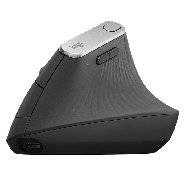 LOGITECH Egér - MX Vertical Ergonomic Bluetooth Optikai, Fekete