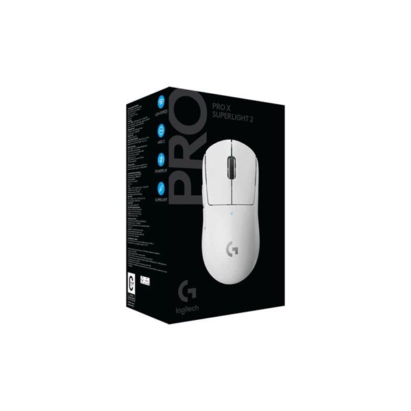 LOGITECH Egér - Pro X 2 SUPERLIGHT 2 Vezeték Nélküli Gaming LIGHTSPEED, Fehér