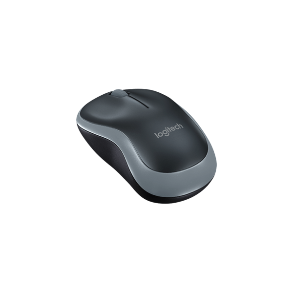 LOGITECH Egér - M185 Vezeték Nélküli Optikai Nano, Szürke