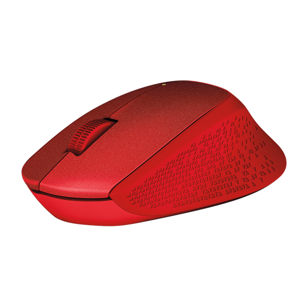 LOGITECH Egér - M330 Silent Plus Vezeték Nélküli Optikai, Piros