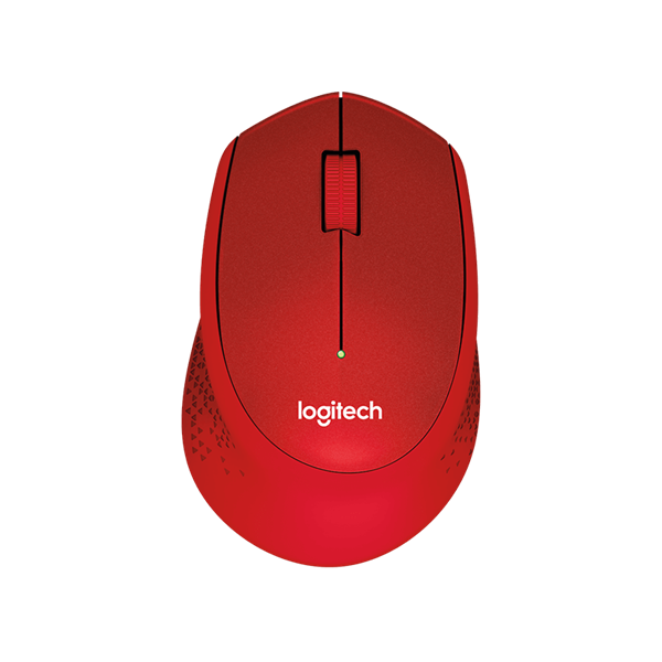 LOGITECH Egér - M330 Silent Plus Vezeték Nélküli Optikai, Piros