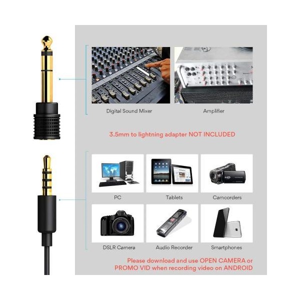 MAONO Tölthető Mikroport AU-100R, Rechargeable Omnidirectional Lapel Microphone