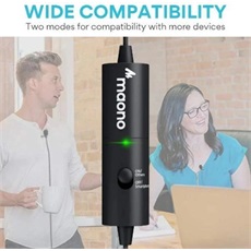MAONO Tölthető Mikroport AU-100R, Rechargeable Omnidirectional Lapel Microphone