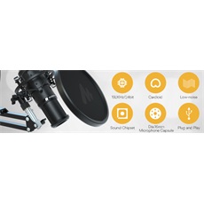 MAONO USB Podcast Mikrofon szett AU-PM420, Podcast Microphone Kit Professional Sound Chipset