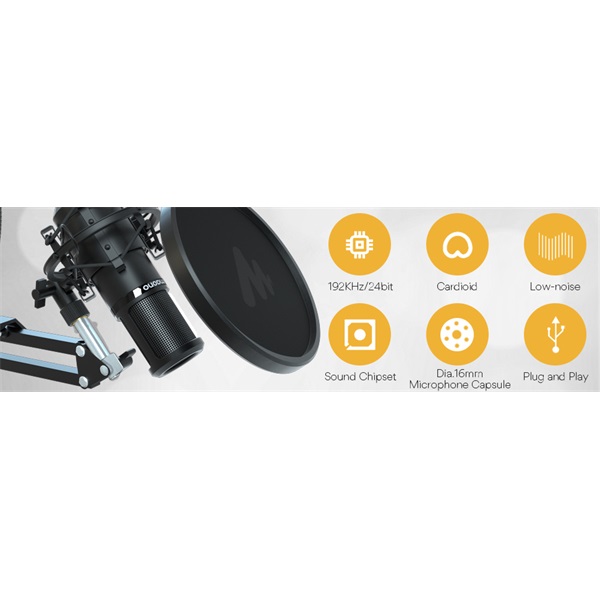MAONO USB Podcast Mikrofon szett AU-PM420, Podcast Microphone Kit Professional Sound Chipset