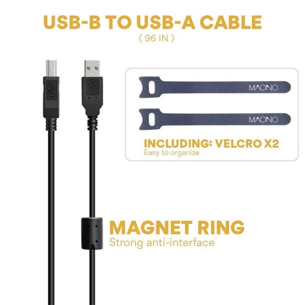 MAONO USB Podcast Mikrofon szett AU-PM422, USB Podcasting Microphone Kit