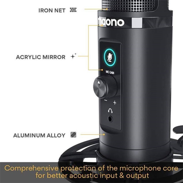 MAONO USB Podcast Mikrofon szett AU-PM422, USB Podcasting Microphone Kit