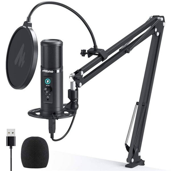 MAONO USB Podcast Mikrofon szett AU-PM422, USB Podcasting Microphone Kit