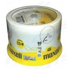 MAXELL CD lemez CD-R80 50db/Henger 52x, Nyomtatható