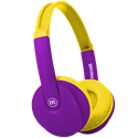 MAXELL Fejhallgató, HP-BT350 BT, gyerekeknek, headset, integrált mikrofon, Bluetooth & 3.5mm Jack, sárga-lila