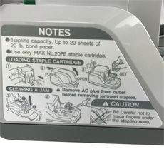 MAX Elektromos Tűzőgép, Electronic cartridge stapler EH-20F