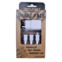 MAX MOBILE Smart Pack H&#225;l&#243;zati T&#246;ltő 3 az 1-ben, Micro USB/Type-C/Lightning