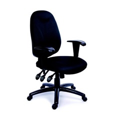 MAYAH Irodai szék, állítható karfás, exkluzív fekete szövetborítás, fekete lábkereszt,"Energetic"