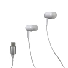 MEDIA-TECH Fülhallgató MAGICSOUND USB Type-C, Mikrofon, fehér
