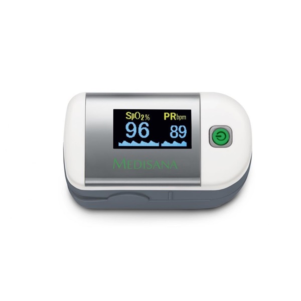 MEDISANA PM 100 pulzoximéter, pulzusszám és véroxigénszint mérés, grafikonos megjelenítés, egygombos, 3 év garancia