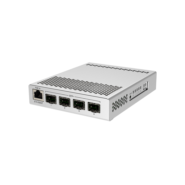 MIKROTIK Cloud Router Switch 1x1000Mbps + 4x10Gbit SFP+, Menedzselhető, Asztali - CRS305-1G-4S+IN