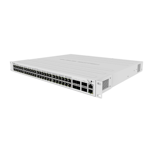 MIKROTIK Cloud Router Switch 48x1000Mbps + 1x100mbps, 4x10Gbps SFP+ (2xQSFP+), Rackes - CRS354-48P-4S+2Q+RM