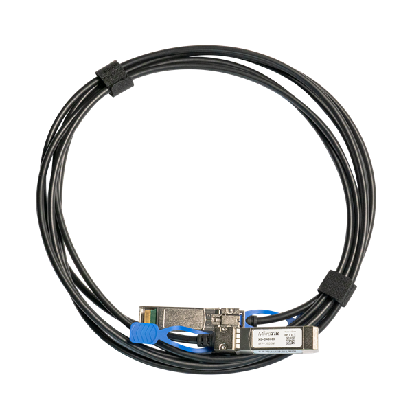 MIKROTIK DAC Kábel 25Gbps, SFP/SFP+/SFP28, 3 méteres - XS+DA0003