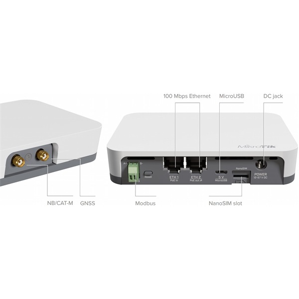 MIKROTIK Wireless Router KNOT 2,4GHz, 2x100Mbps, 300Mbps, Falra rögzíthető - RB924I-2ND-BT5&BG77