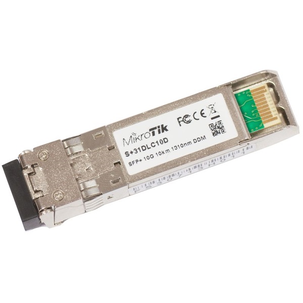 MIKROTIK 10G, 1310nm Dual LC connector, 10km, SM, DDM (S+31DLC10D)