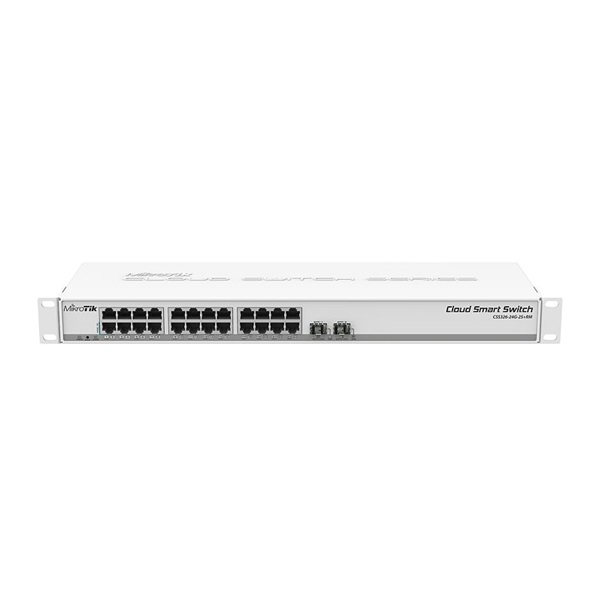 MIKROTIK Switch Cloud Smart CSS326 (24GbitLAN, 2SFP+) Rack kivitel