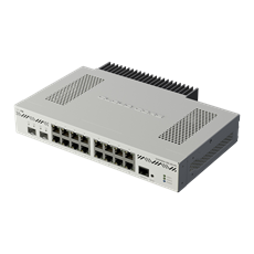MIKROTIK Vezetékes Cloud Core Router 16x1000Mbps + 2x10Gbit SFP+, Fémházas, Rackes - CCR2004-16G-2S+PC