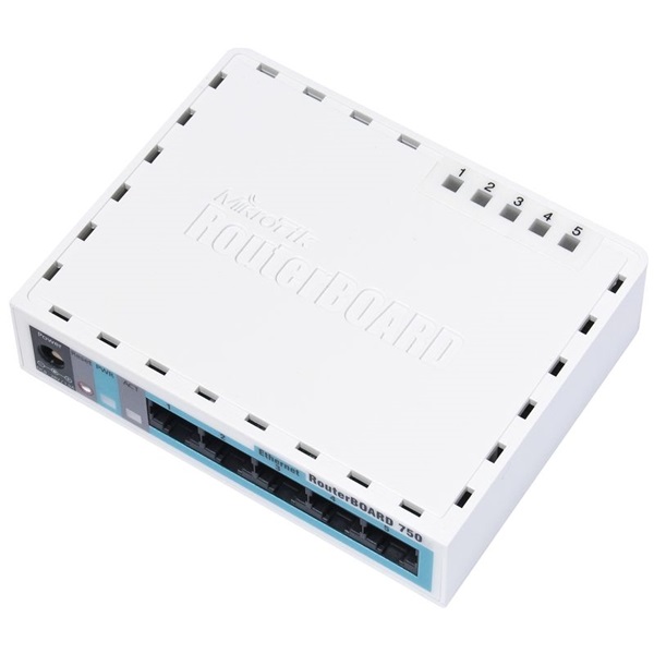 MIKROTIK Vezetékes Router 5 x 10/100 RJ45 RouterBOARD RB750 r2