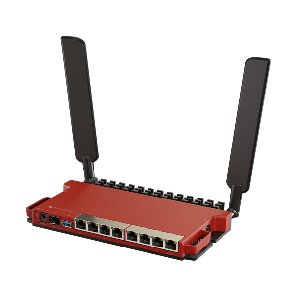 MIKROTIK Wireless Router 2,4GHz,8x1000Mbps + 1x2500Mbps SFP,  AX600, Menedzselhető, Asztali - L009UIGS-2HAXD-IN