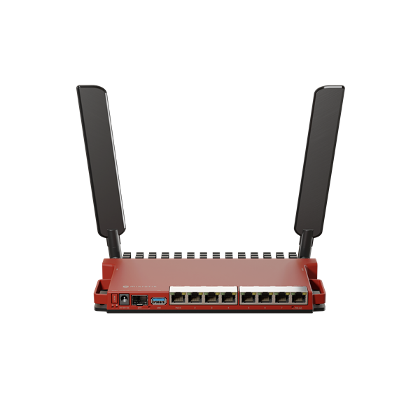 MIKROTIK Wireless Router 2,4GHz,8x1000Mbps + 1x2500Mbps SFP,  AX600, Menedzselhető, Asztali - L009UIGS-2HAXD-IN