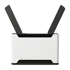 MIKROTIK Wireless Router DualBand, 4x1000Mbps+ 1x2,5Gbps, AX1800, Chateau LTE6 ax, 1xMicroSIM, Asztali