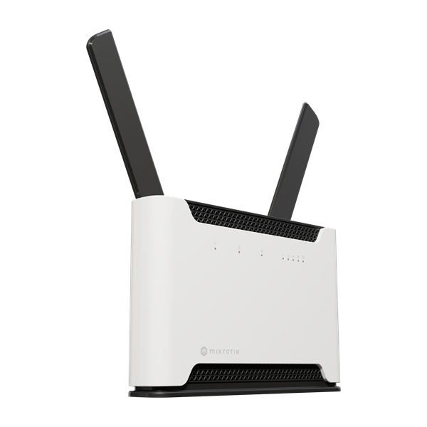 MIKROTIK Wireless Router DualBand, 4x1000Mbps+ 1x2,5Gbps, AX1800, Chateau LTE6 ax, 1xMicroSIM, Asztali