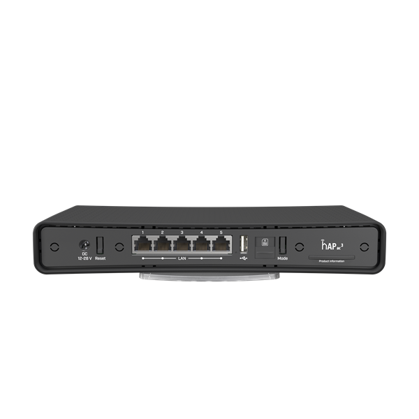 MIKROTIK Wireless Router DualBand, 5x1000Mbps, 3G LTE modem 1xMicroSIM, Asztali - RBD53GR-5HacD2HnD&R11e-LTE6