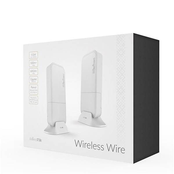 MIKROTIK Wireless Wire Access Point Point-to-Point, 60GHz, 1x1000Mbps, kültéri -  RBWAPG-60ADKIT (2db/csomag)