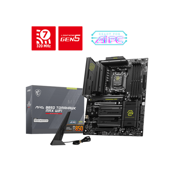 MSI Alaplap AM5 MAG B850 TOMAHAWK WIFI AMD B850, ATX