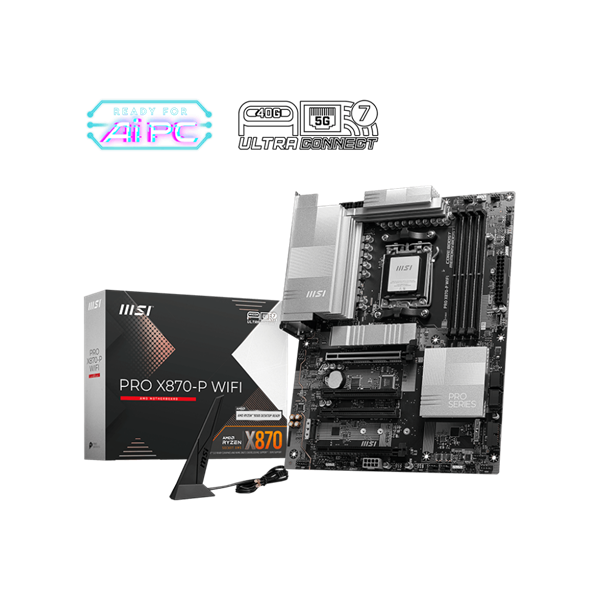 MSI Alaplap AM5 PRO X870-P WIFI AMD X870, ATX
